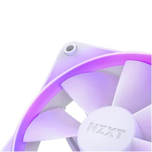 Nzxt F120 RGB 120mm White Cabinet Fan with RGB Controller (Triple Pack)
